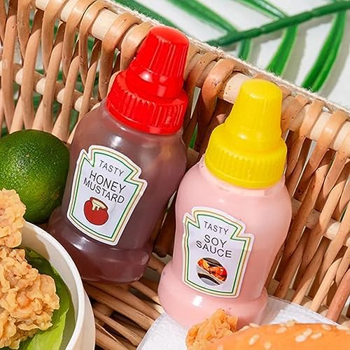 25ml Mini Condiment Squeeze Bottles Set 1