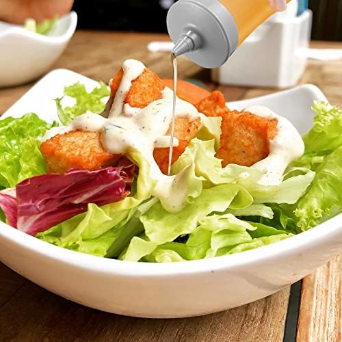 UPKOCH 3PCS Squeeze Condiment Bottles Grey 1