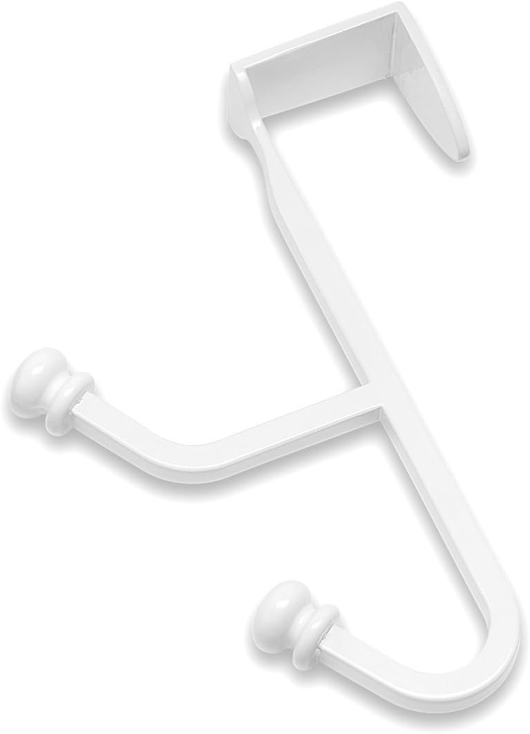 Whitmor Over the Door Double Hook White