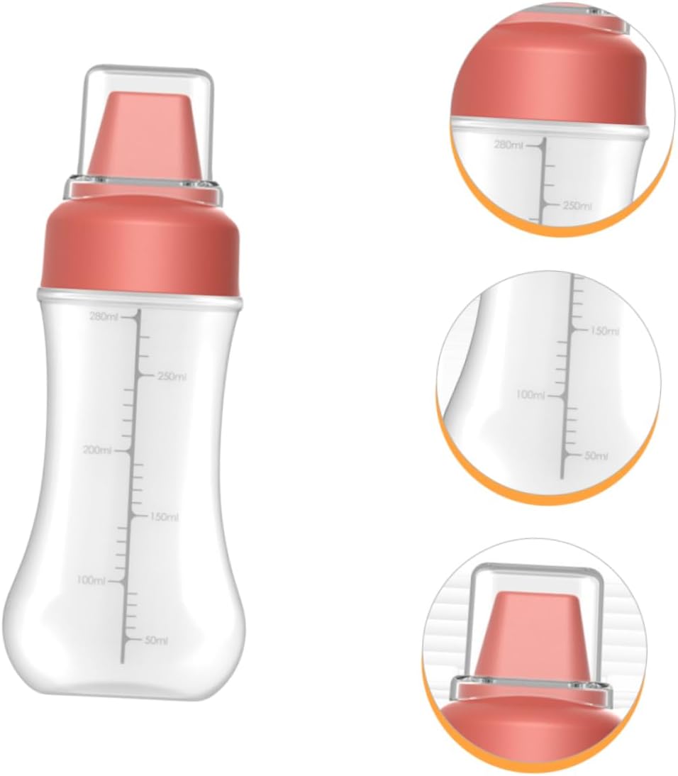 COLLBATH Plastic Condiment Squeeze Bottles with 5 Holes for Syrup and Ketchup