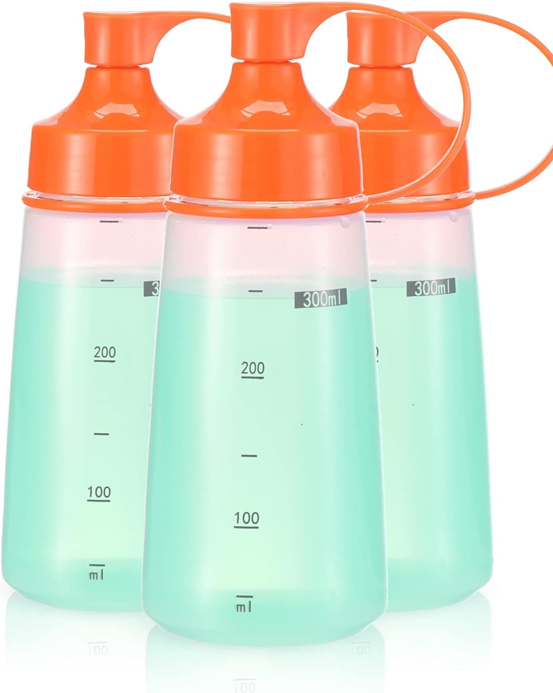 oiununo Squeeze Bottles Wide Mouth Pack of 3