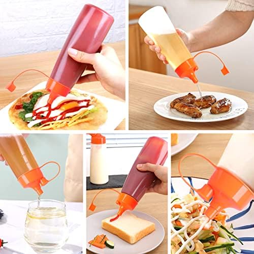 ZOOQUE 400ML 6-Piece Squeeze Bottle Set