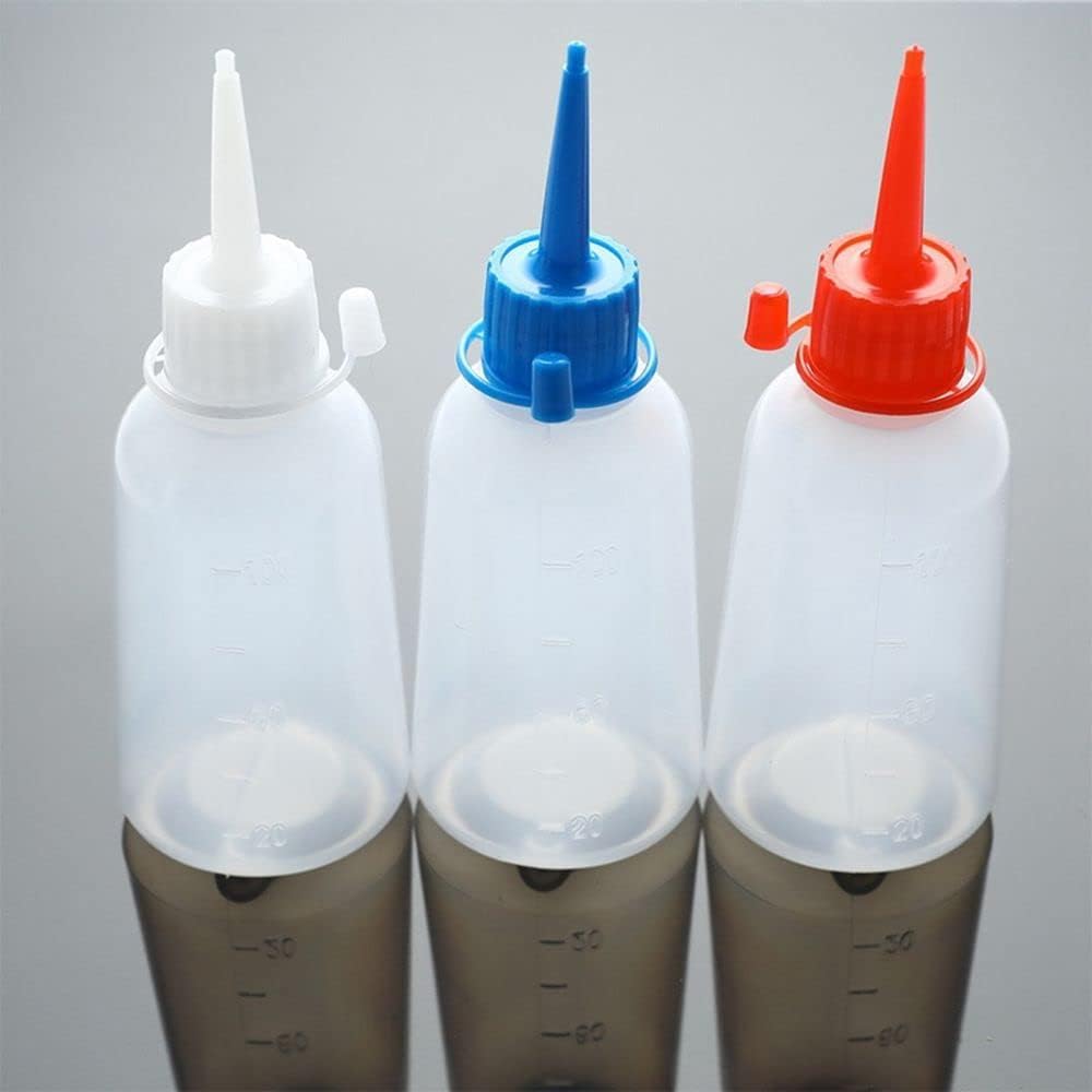 MinLia Plastic Clear Tip Squeeze Bottle Blue