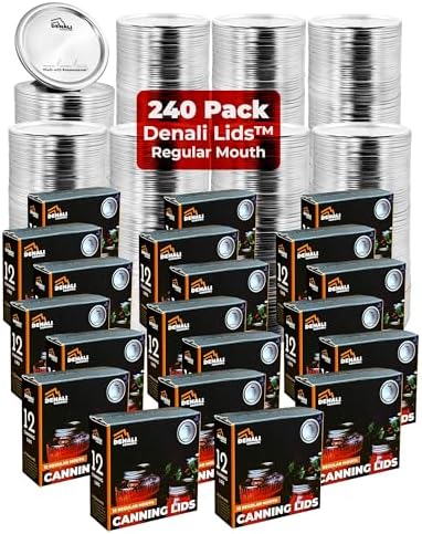 Denali 240-Pack Canning Lids with PreserveLock Seal