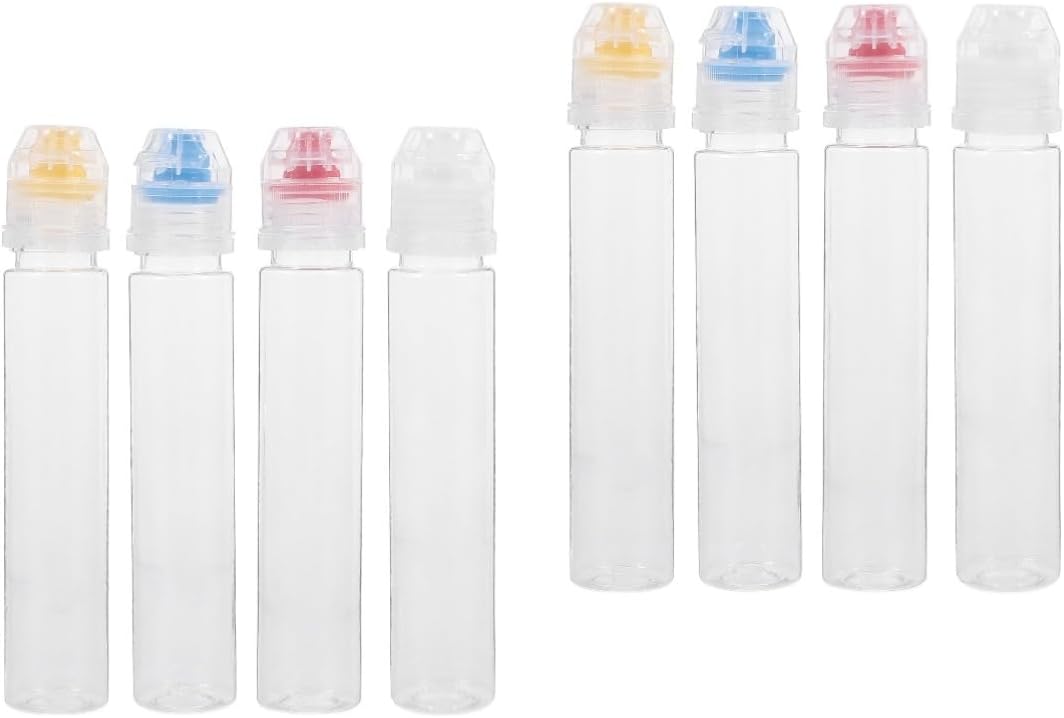 OUNONA 4pcs2 Mini Squeeze Condiment Bottles 1