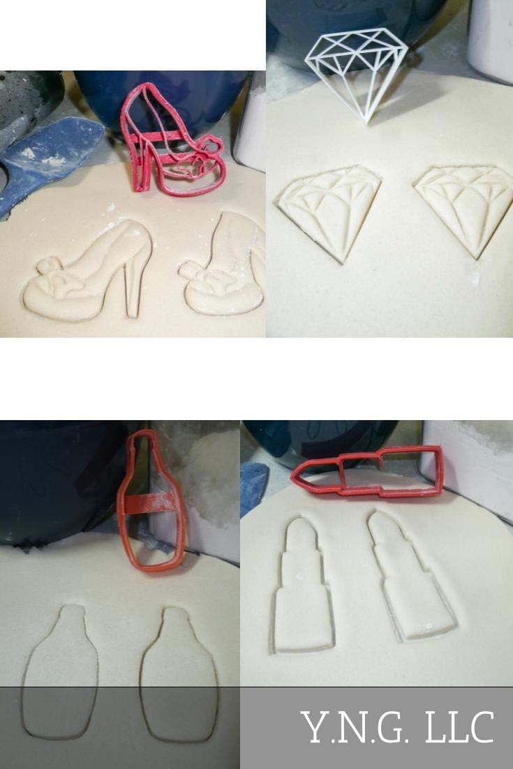 YNGLLC Bachelorette Bridal Shower Cookie Cutters Set of 4