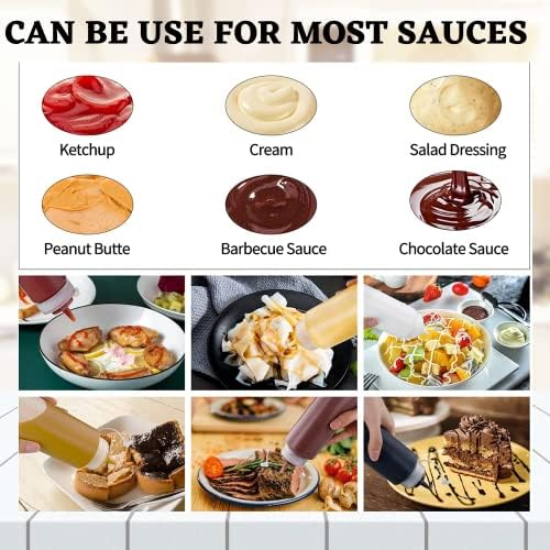 LSM Condiment Squeeze Bottles 14oz Set of 2