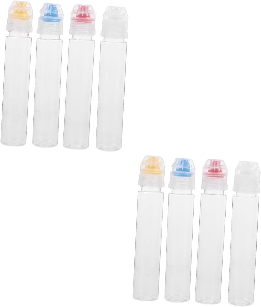 ULTECHNOVO 4PCS 2SET Mini Squeeze Condiment Bottles