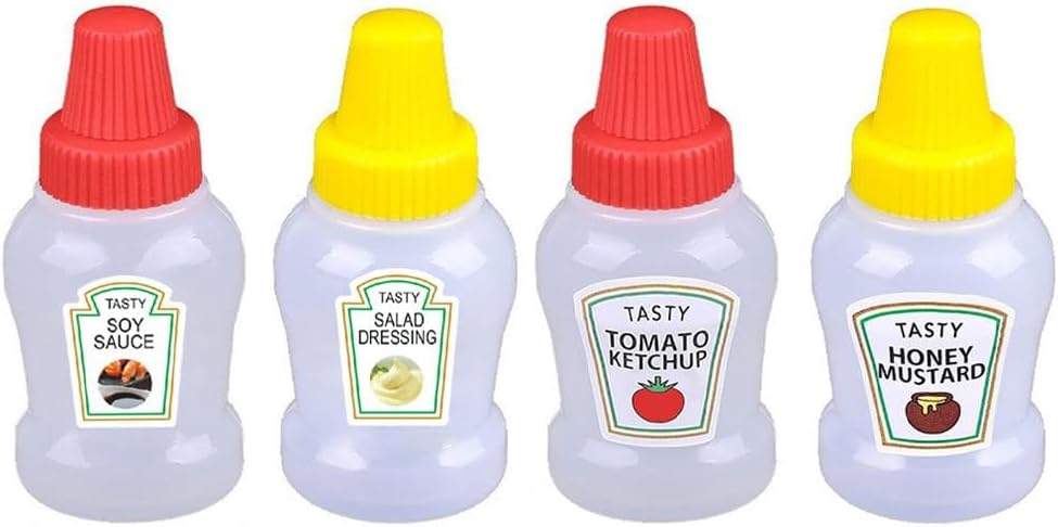 25ml Mini Condiment Squeeze Bottles Set 1