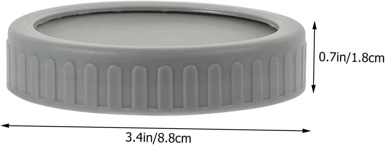 5 Sets Reusable Mason Jar Lids with Sealing Rings