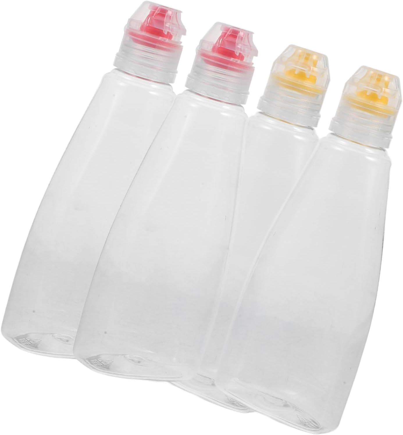 5 Sets PET Condiment Squeeze Bottles for Travel and Kitchen Use