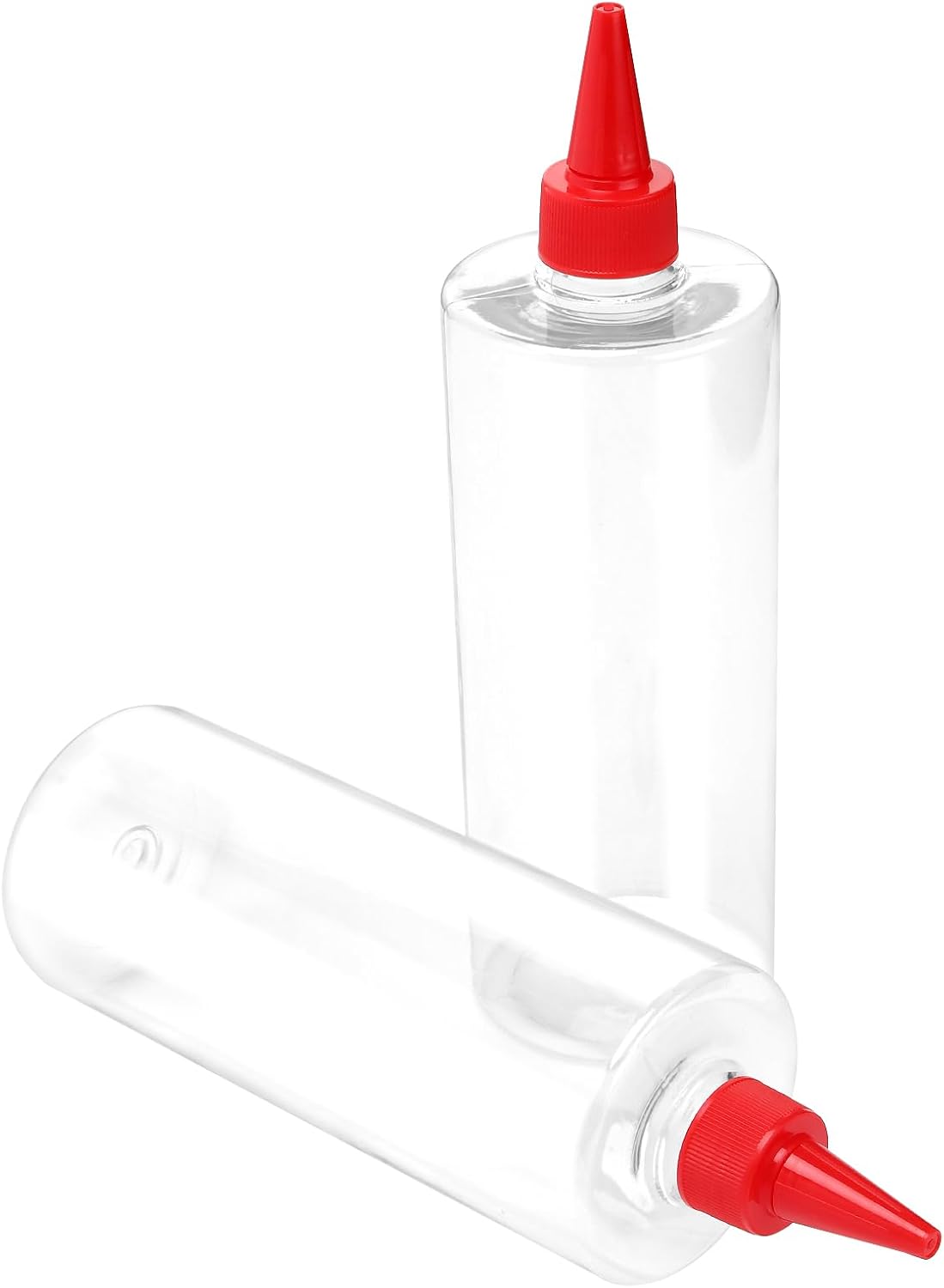 12 PCS 16 oz Clear Plastic Squeeze Bottles with Twist Top