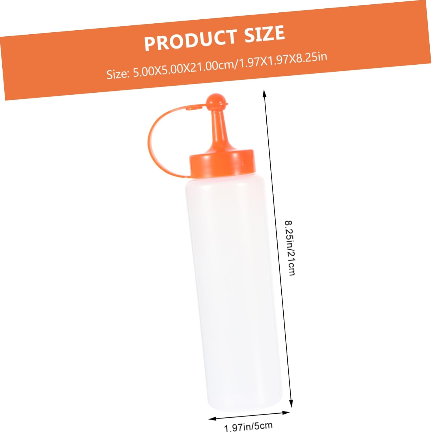 2PCS Salad Dressing Squeeze Bottles with Lids