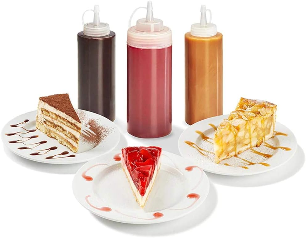 DCMINI 3-Pack Squeeze Bottles for Condiments and Sauces