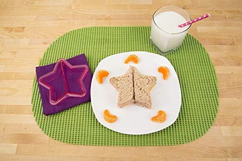 Bentology Sandwich Cutters - 4 Pack with Butterfly Star Dinosaur Elephant