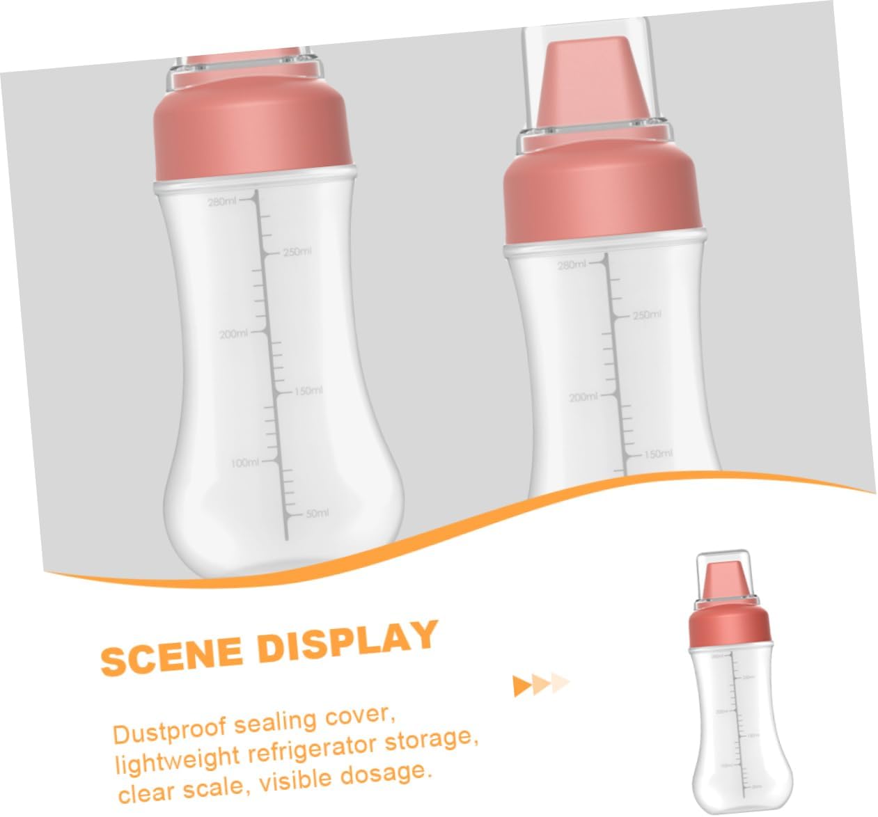 FUNOMOCYA Oil Cream Ketchup Squeeze Bottle 350ml