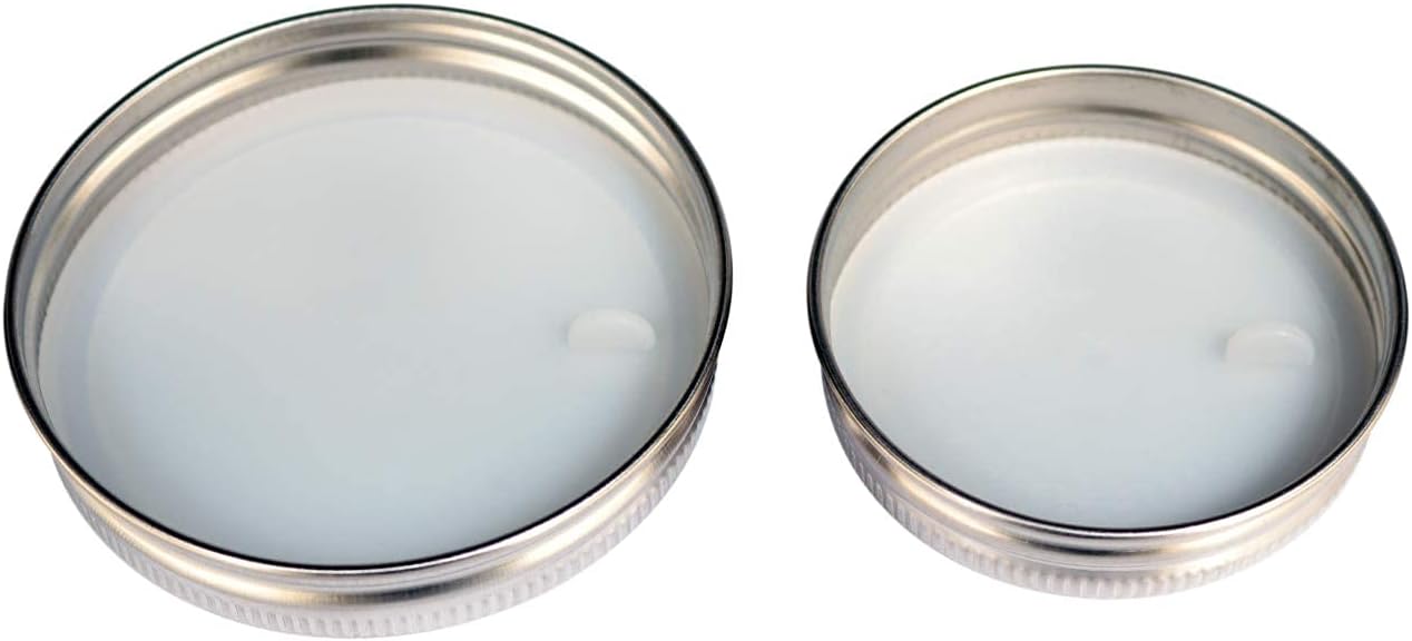 Mason Jar Lifestyle 5 Pack Heavy Duty Lids with Silicone Liners