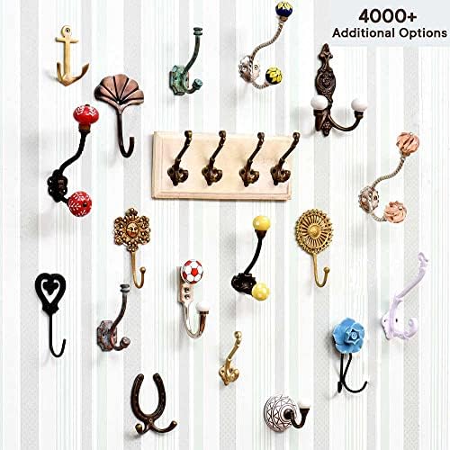 Indian Shelf 3 Piece Elephant Wall Hook Set 1