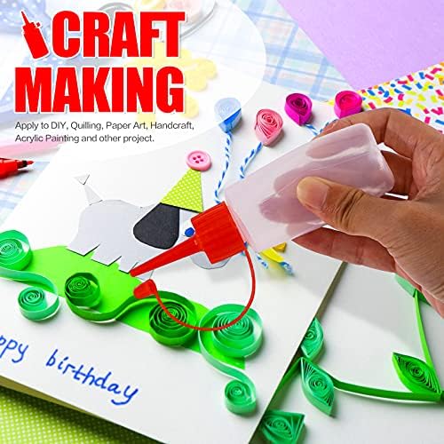 KINMAD 12 pcs 2 oz Squeeze Paint Bottles Glue Bottles