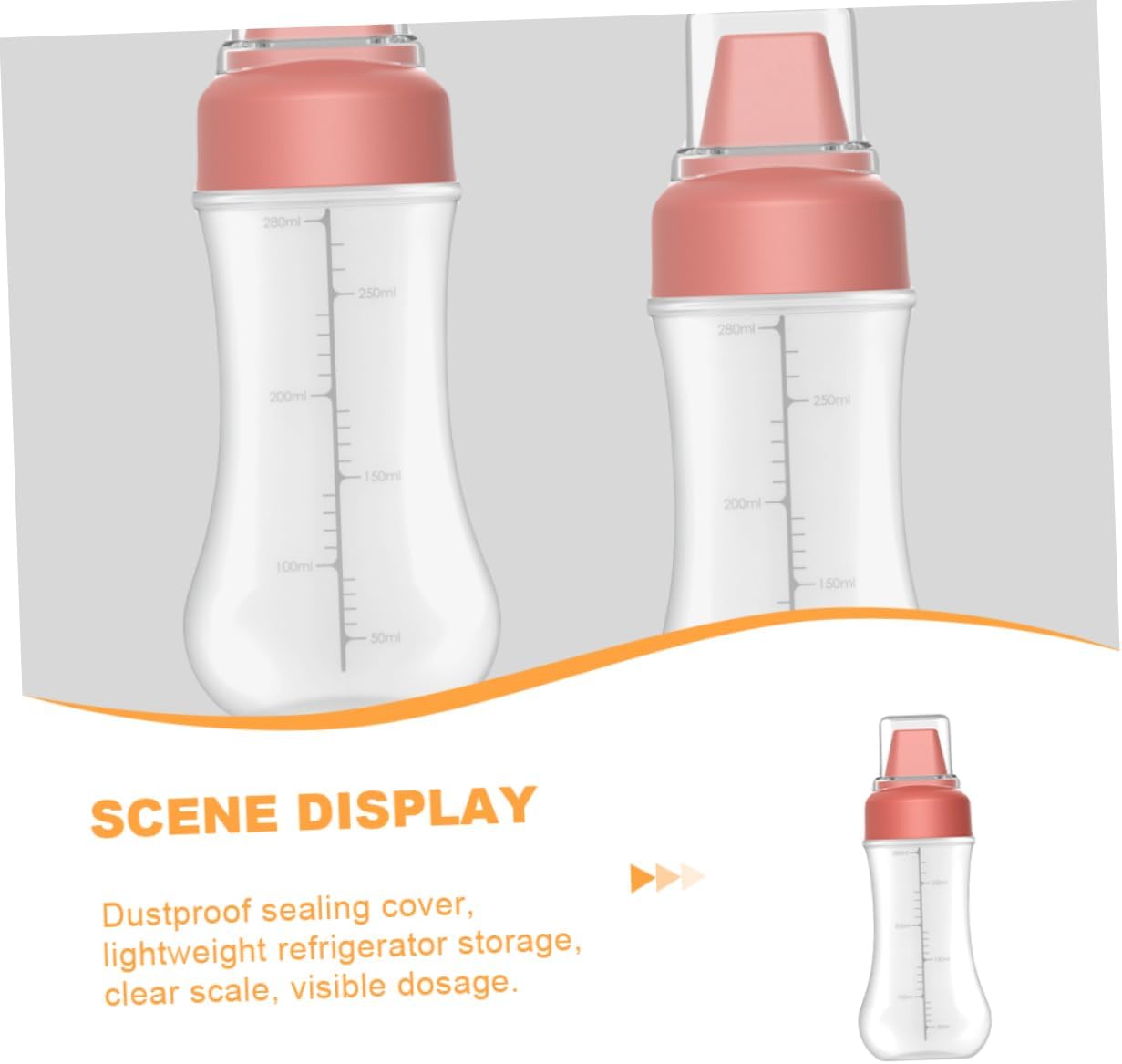 FELTECHELECTR 5-Hole Condiment Squeeze Bottle 350ml