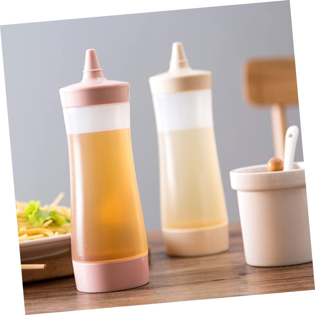 VINTORKY 350ml Condiment Squeeze Bottles Set