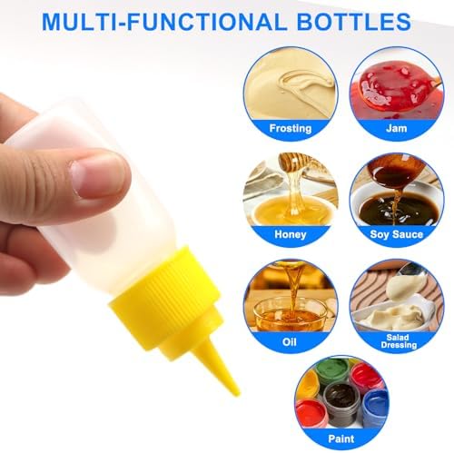 Lenpestia 10 Pcs Cookie Icing Squeeze Bottles Set