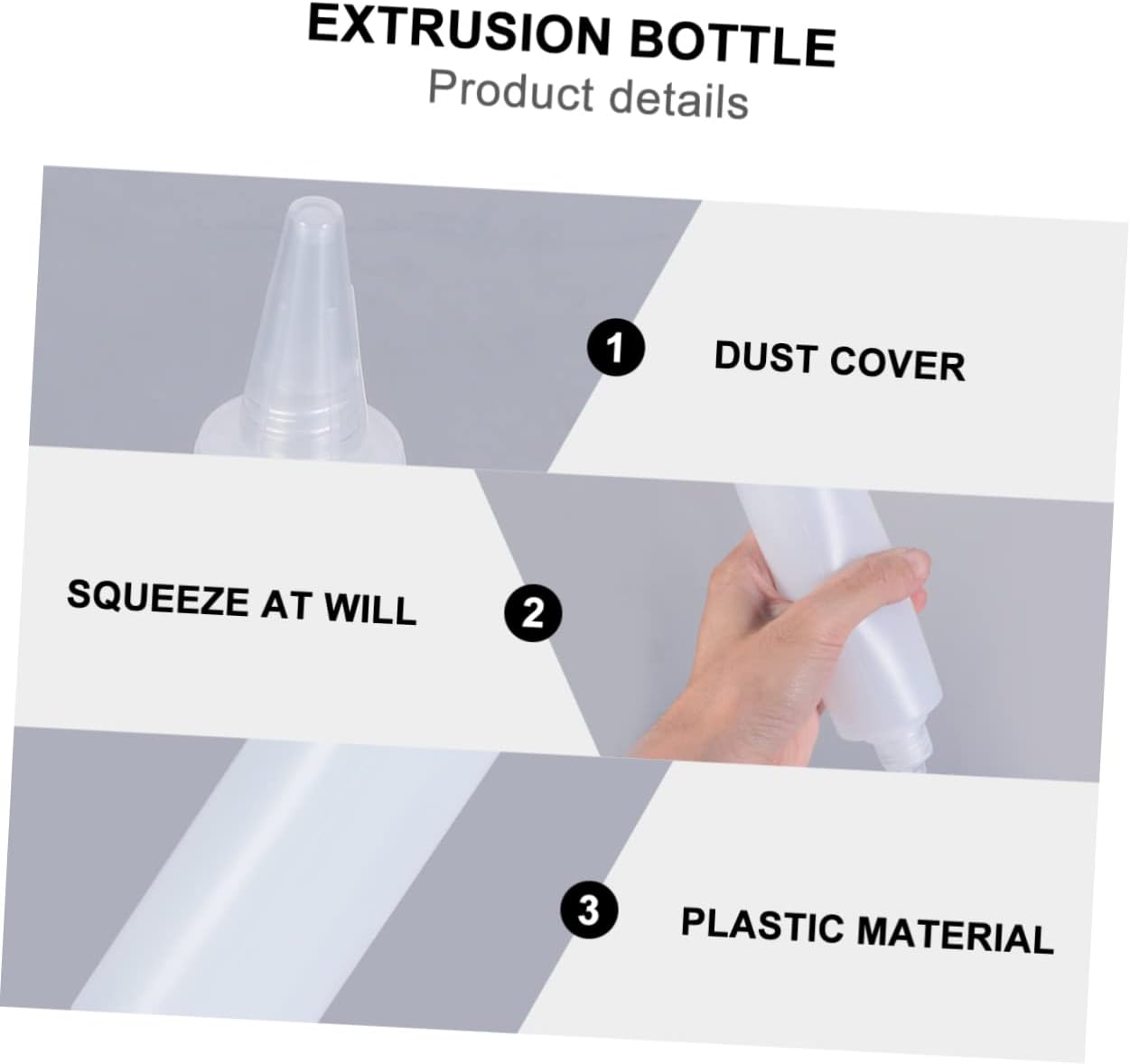 GRIRIW 6pcs 250ml Squeeze Condiment Bottles