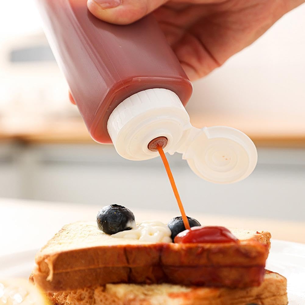 ZHOSXRC 300ML BPA-Free Condiment Squeeze Bottle
