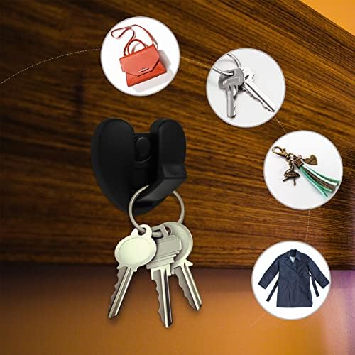 DOITOOL Heart Shape Decor Aluminum Foldable Wall Hooks