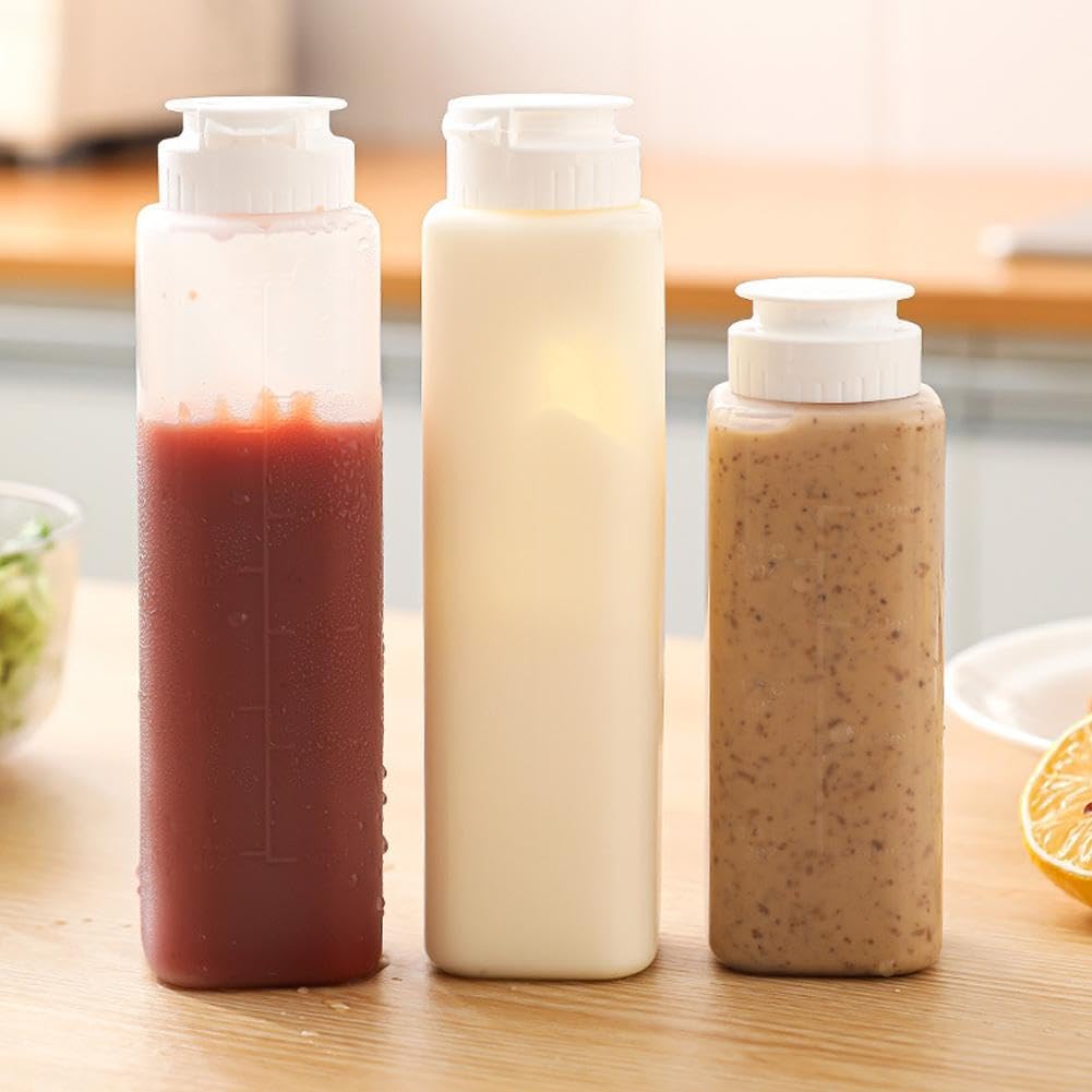 ZHOSXRC 300ML BPA-Free Condiment Squeeze Bottle