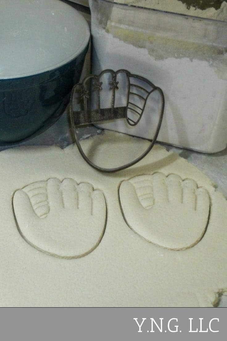 YNGLLC Baseball Mitt Cap Cookie Cutters Set of 4 Made in USA