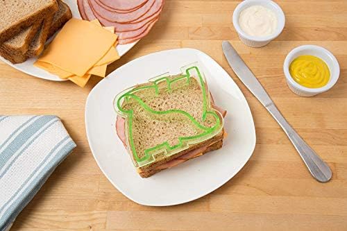 Bentology Sandwich Cutters - 4 Pack with Butterfly Star Dinosaur Elephant