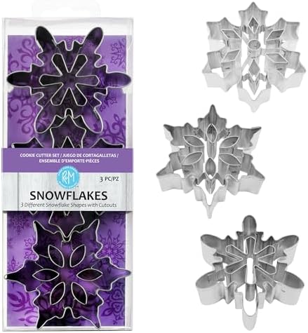 RM Snowflake Cookie Cutters 3-Piece Set