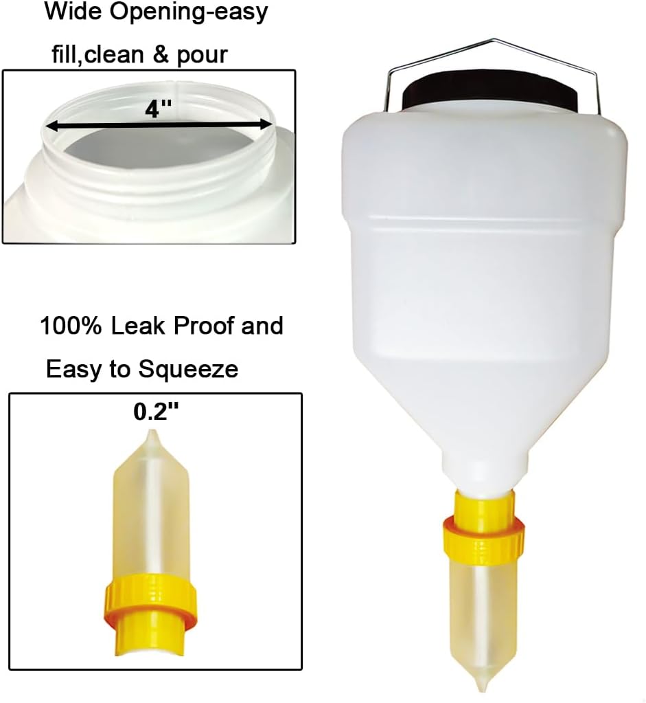 Vitasunhow Large Condiment Dispenser 55L Refillable Leak Proof