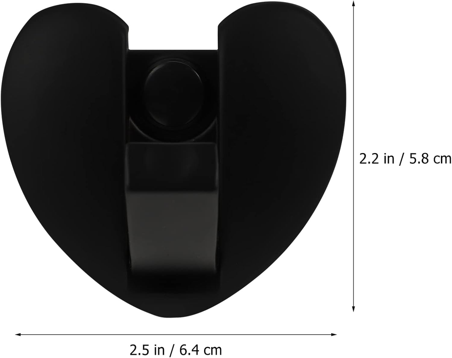 DOITOOL Heart Shape Decor Aluminum Foldable Wall Hooks