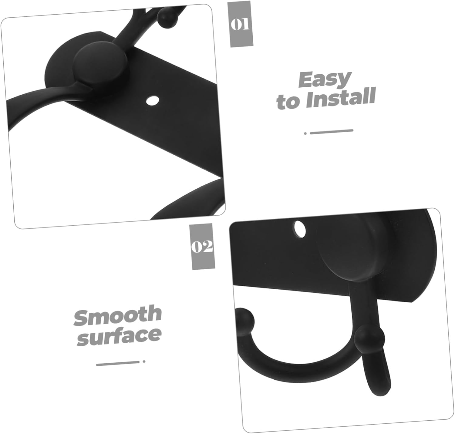 MAGICLULU Heavy Duty Wall Mounted Hooks Kit