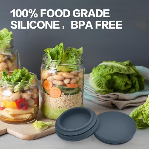 OKLGO Wide Mouth Canning Lids 2 Pack - Leak Proof Reusable
