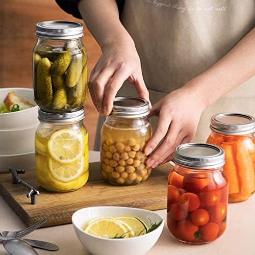 48Pcs Canning Rings and Lids Set for Mason Jars