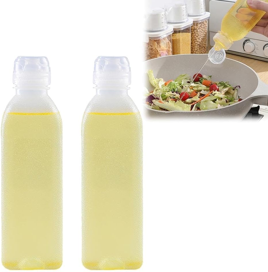 YAMSLAM 2 Pcs Clear Condiment Squeeze Bottles