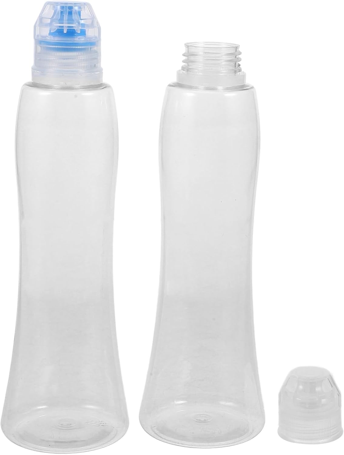 12 Pcs Refillable Condiment Squeeze Bottles with PET Leakproof Cap