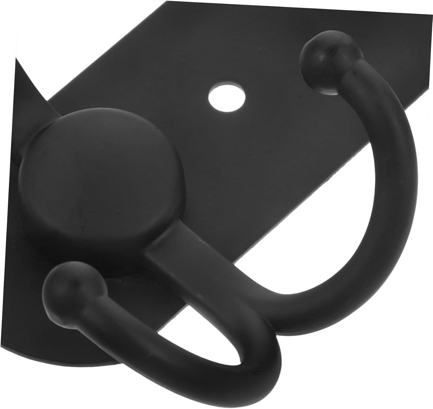Holibanna 3-Piece Wall Hooks Black Towel Hooks Key Hangers