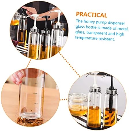 SHOWERORO 500ml Honey Dispenser Jar for Outdoor BBQ