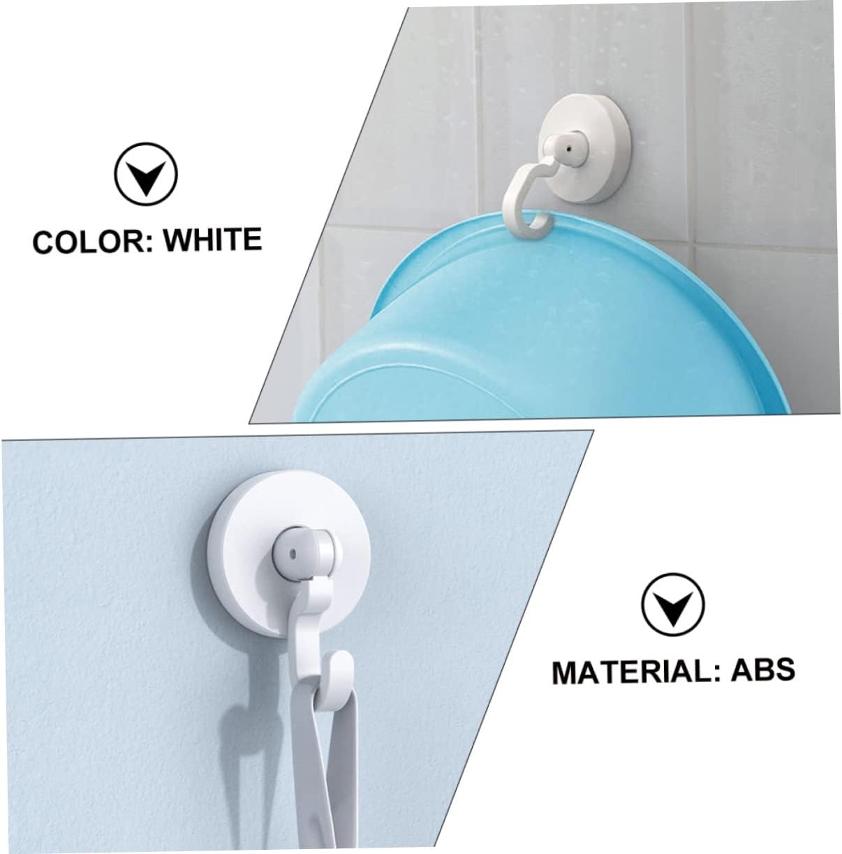 ABOOFAN Strong Self-Adhesive Wall Hooks No Nails 1