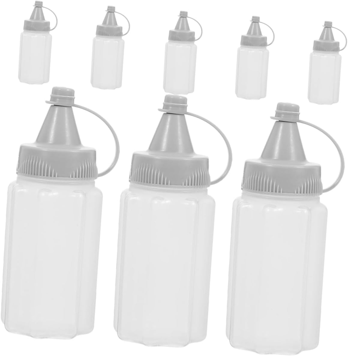 Reusable PP Condiment Squeeze Bottles for Oil Vinegar Honey