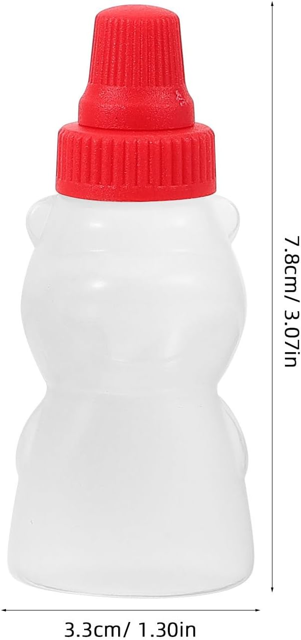 Homoyoyo 4pcs Mini Ketchup Bear Squeeze Bottles