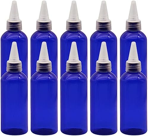 UKCOCO 10pcs Condiment Squeeze Bottles 250ml Blue