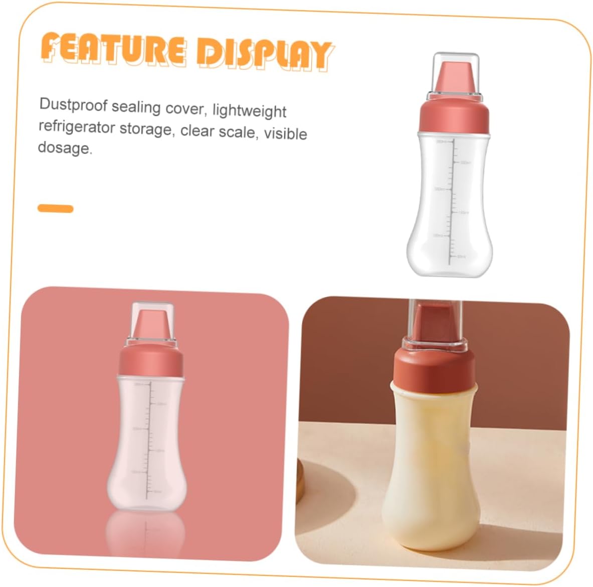 SHOWERORO Squeeze Bottles for Condiments and Sauces 1