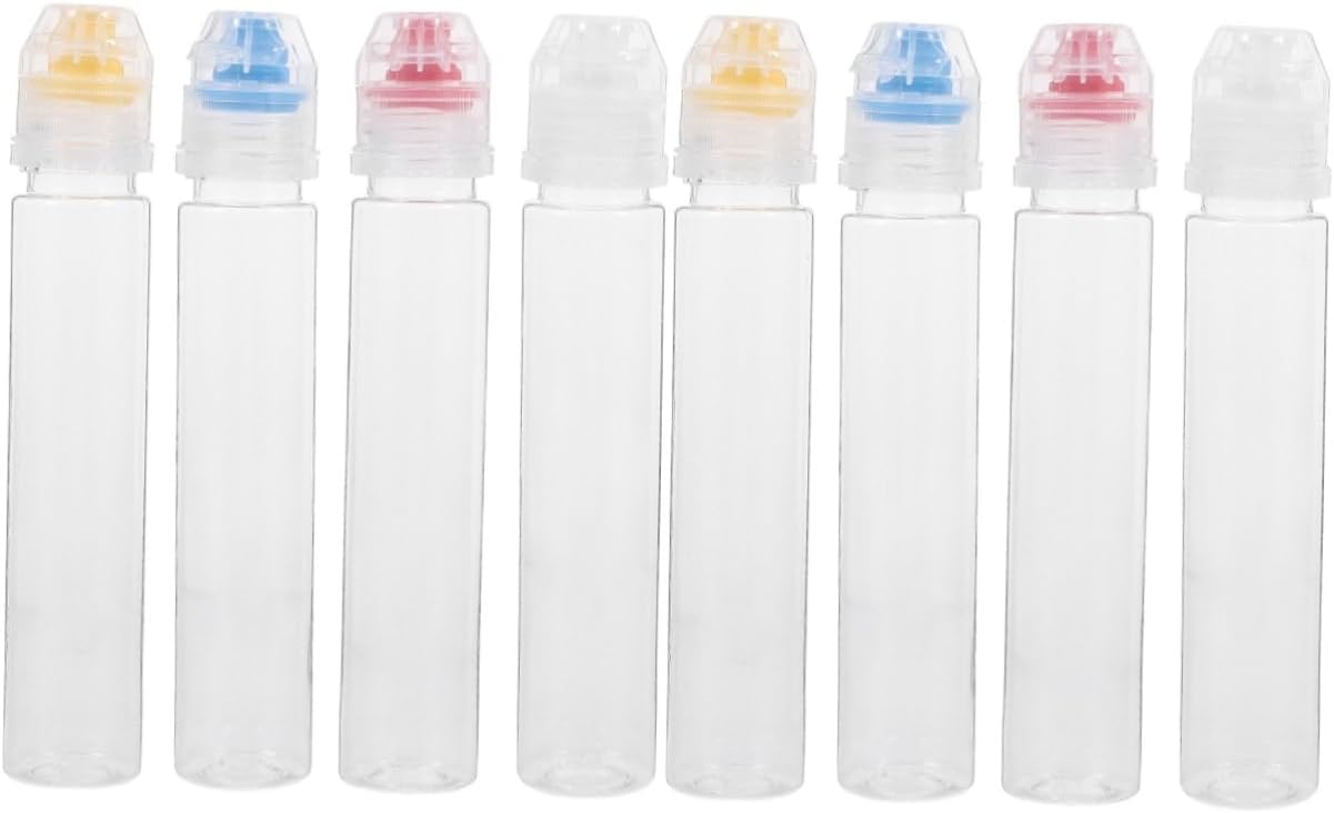 PartyKindom 4pcs2 Mini Squeeze Condiment Bottles