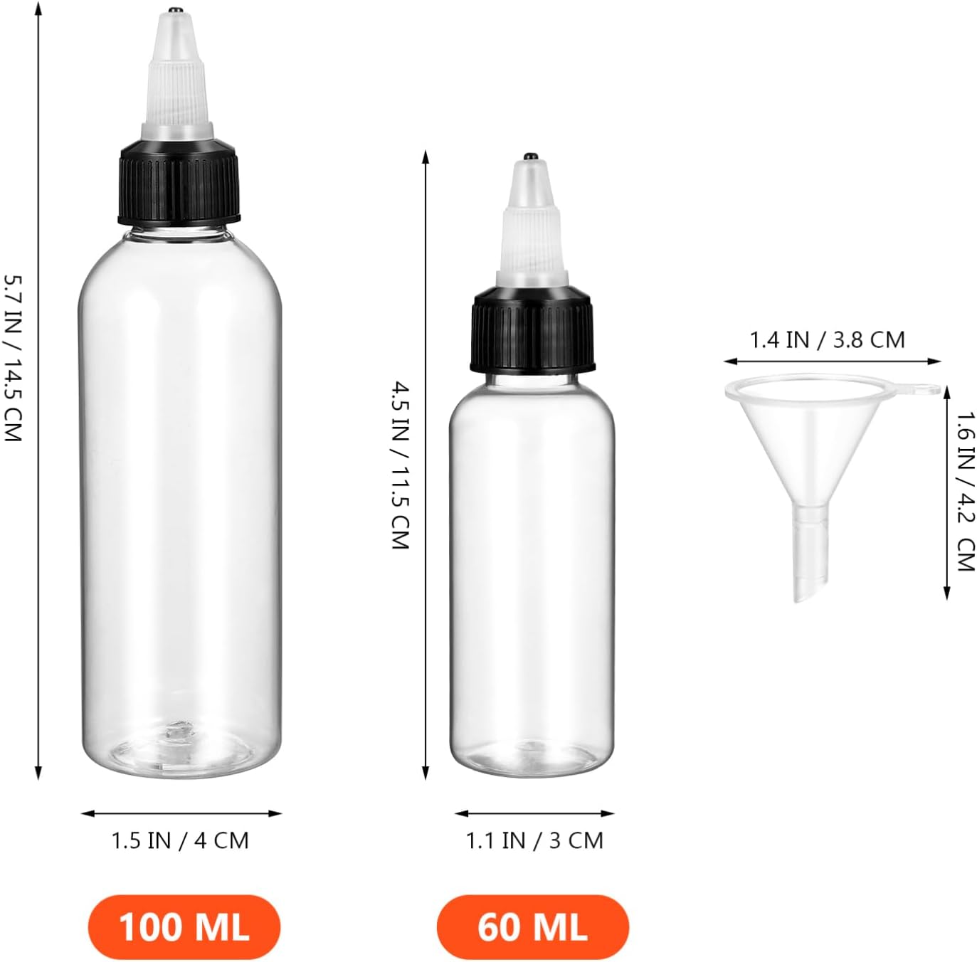 12 Pack Reusable Squeeze Bottles for Condiments