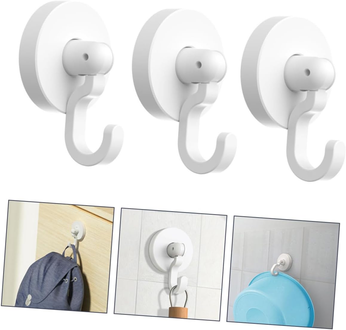 MAGICLULU Self-Adhesive Wall Hooks for Kitchen and Bathroom